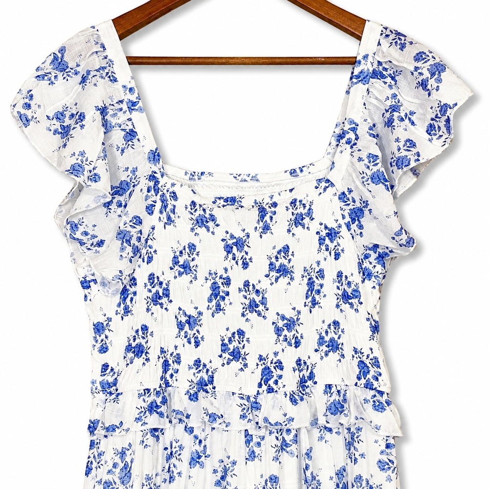 Anthropologie J Gee 1X Maxi Dress Cottagecore Romantic Coquette Feminine Dainty - Picture 5 of 7